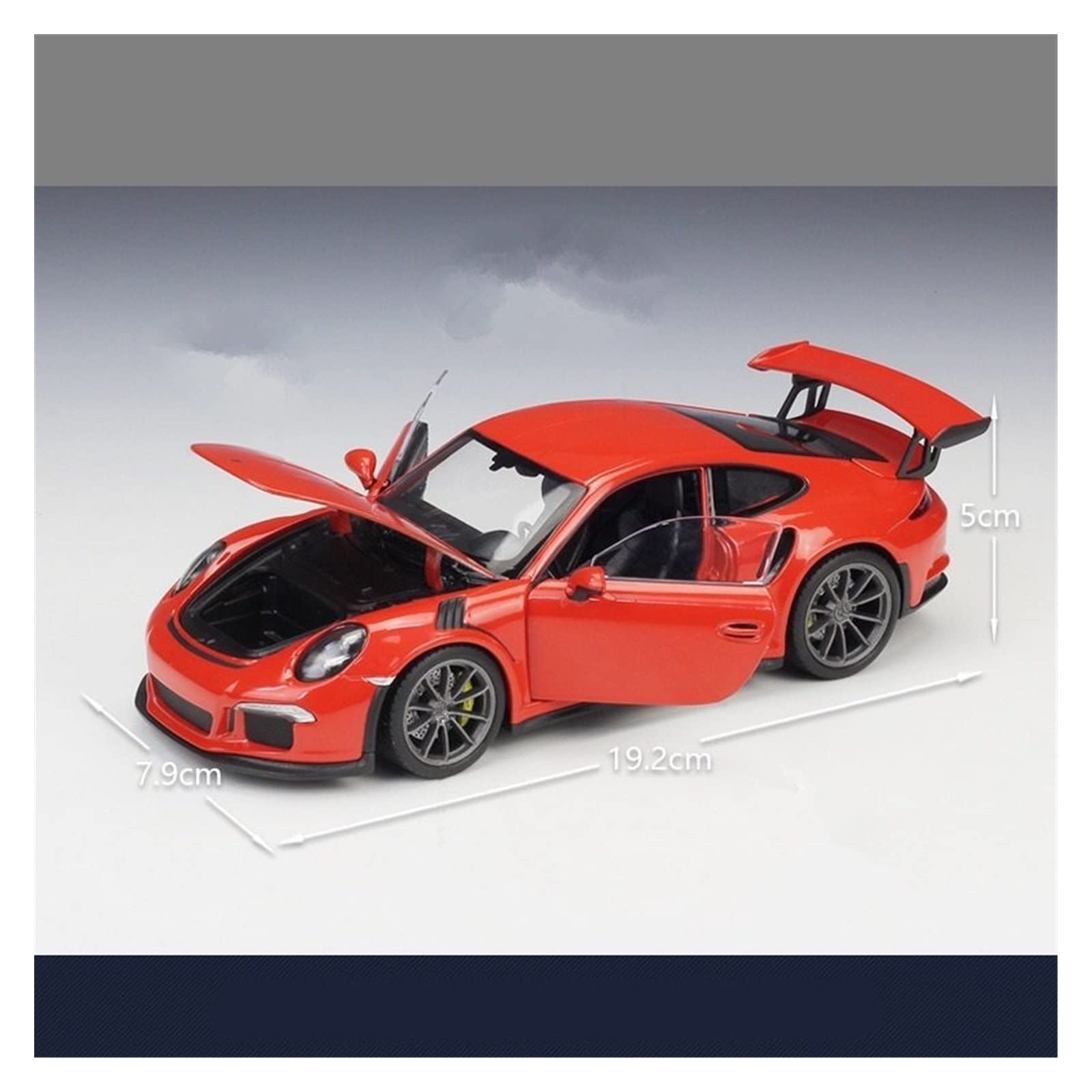 Modelo De Coche De Aleación Fundido A Presión En Metal, Modelo 1:24 para Porsche 911 GT3 RS(Blue)