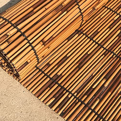 Protección solar e impermeable con valla de bambú natural para patio 2