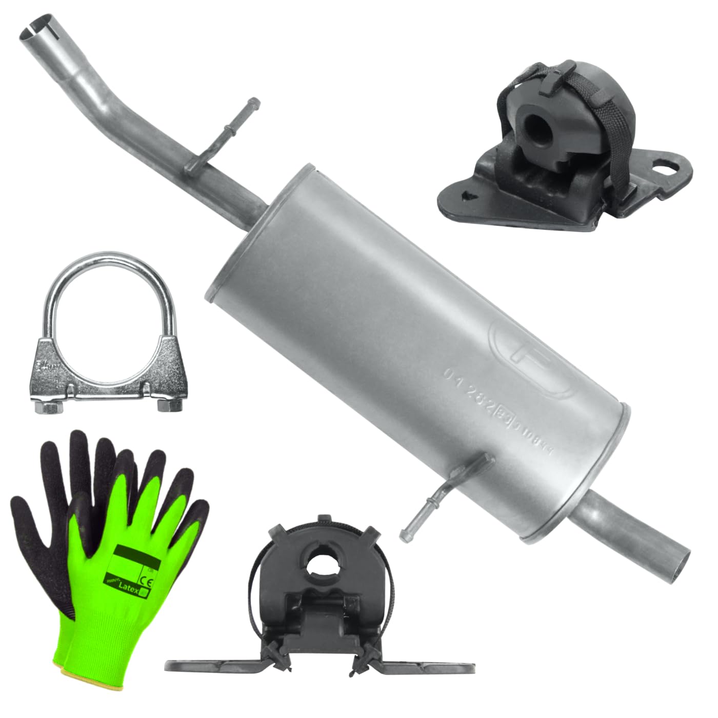 POLMOstrow Auspuff für Citroen C3 1 I 2002-2009 | Endtopf, Motoren: 1.1 - 1.4 | Cabrio, Fließheck