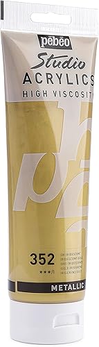 Vista 65 de Pebeo Studio Acrílicos de Alta Viscosidad, Acrílico Fino, 250 ml - Azul Turquesa