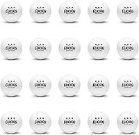 Luoxg 20 Pack 3-Star White Ping Pong Balls - Durable ABS Table Tennis Balls for Beginners & Pros