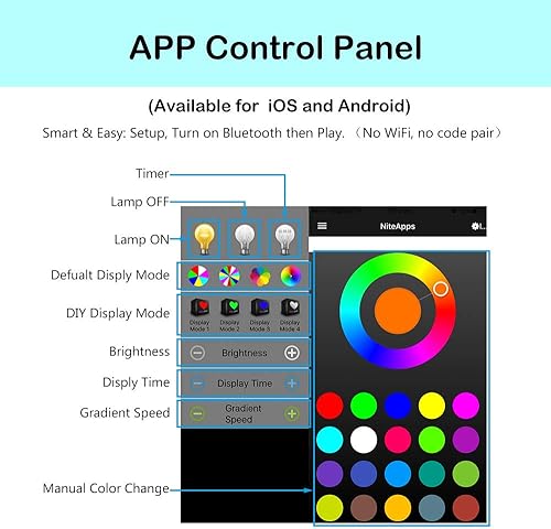 Miniatura 5 de MicroArt - Lámpara de luz nocturna 3D con colores de 16M y control remoto Bluetooth, lámpara de ilusión 3D regalo para niñosniñosniños - Deportes de
