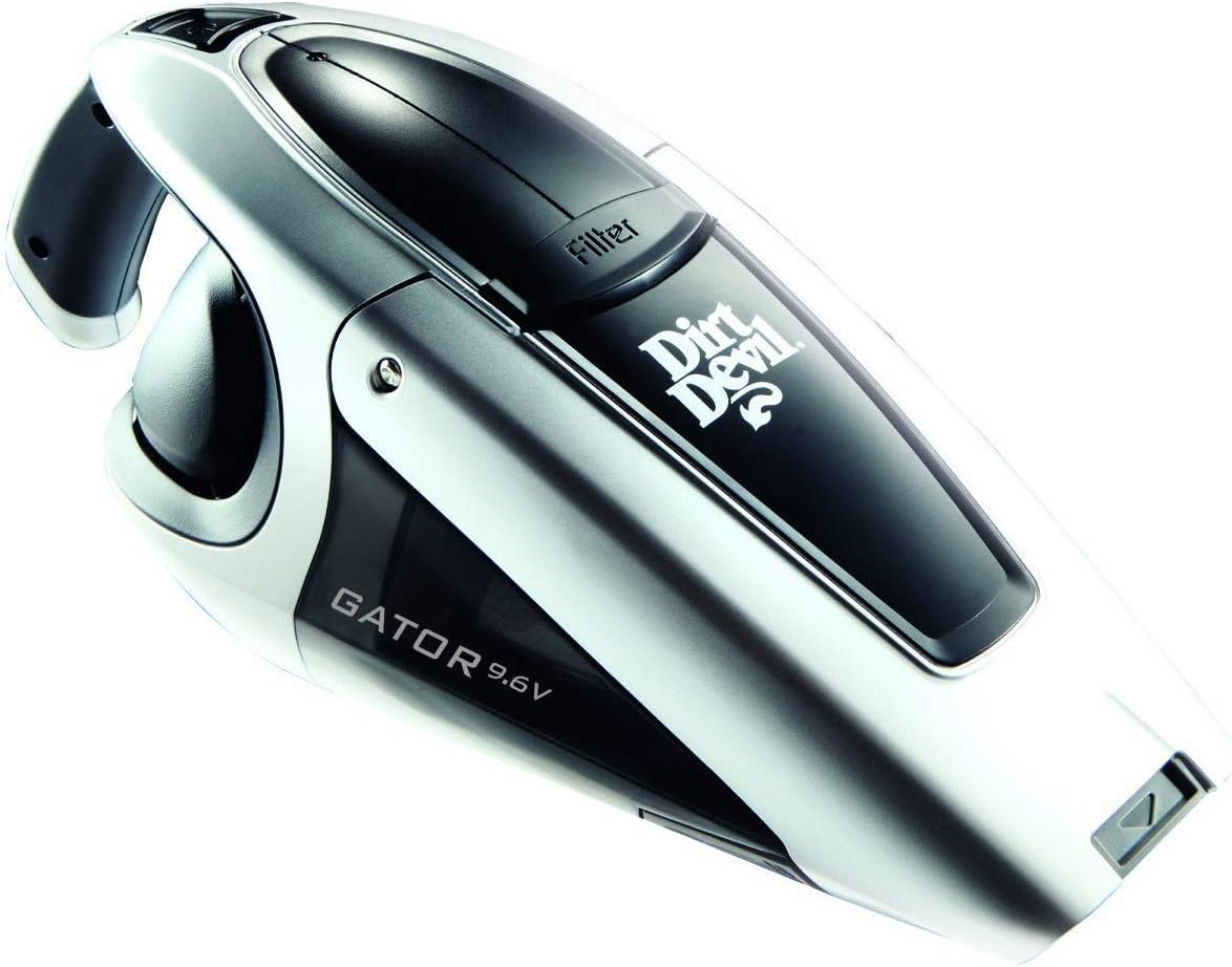 Dirt Devil M135 Gator Battery Powered Vacuum Cleaner Black Silver 9.6 v