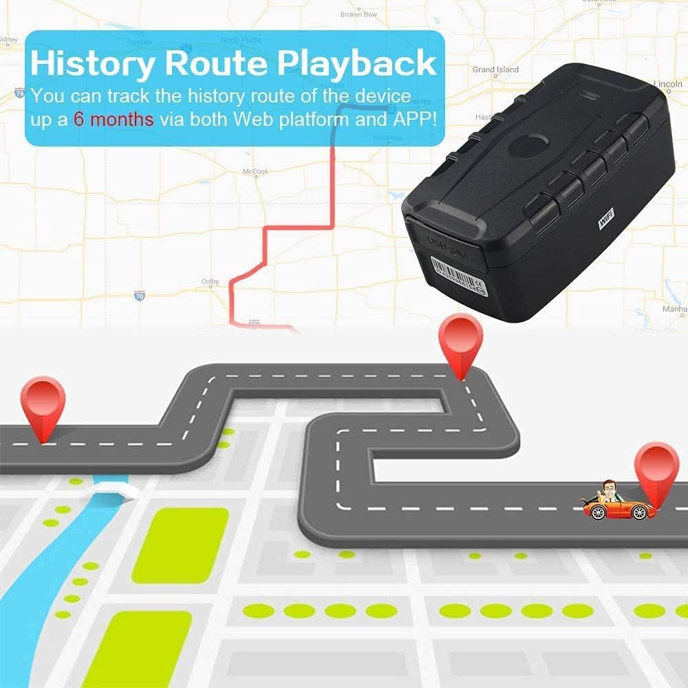 20000mAh TK918 Localizador GPS Profesional 4G LTE, Rastreador GPS Coche sin Suscripción de Plataforma, Tarjeta SIM, Imán Potente, Tiempo Real, Historial 180 Días, IP67 para Flota Camión Remolque