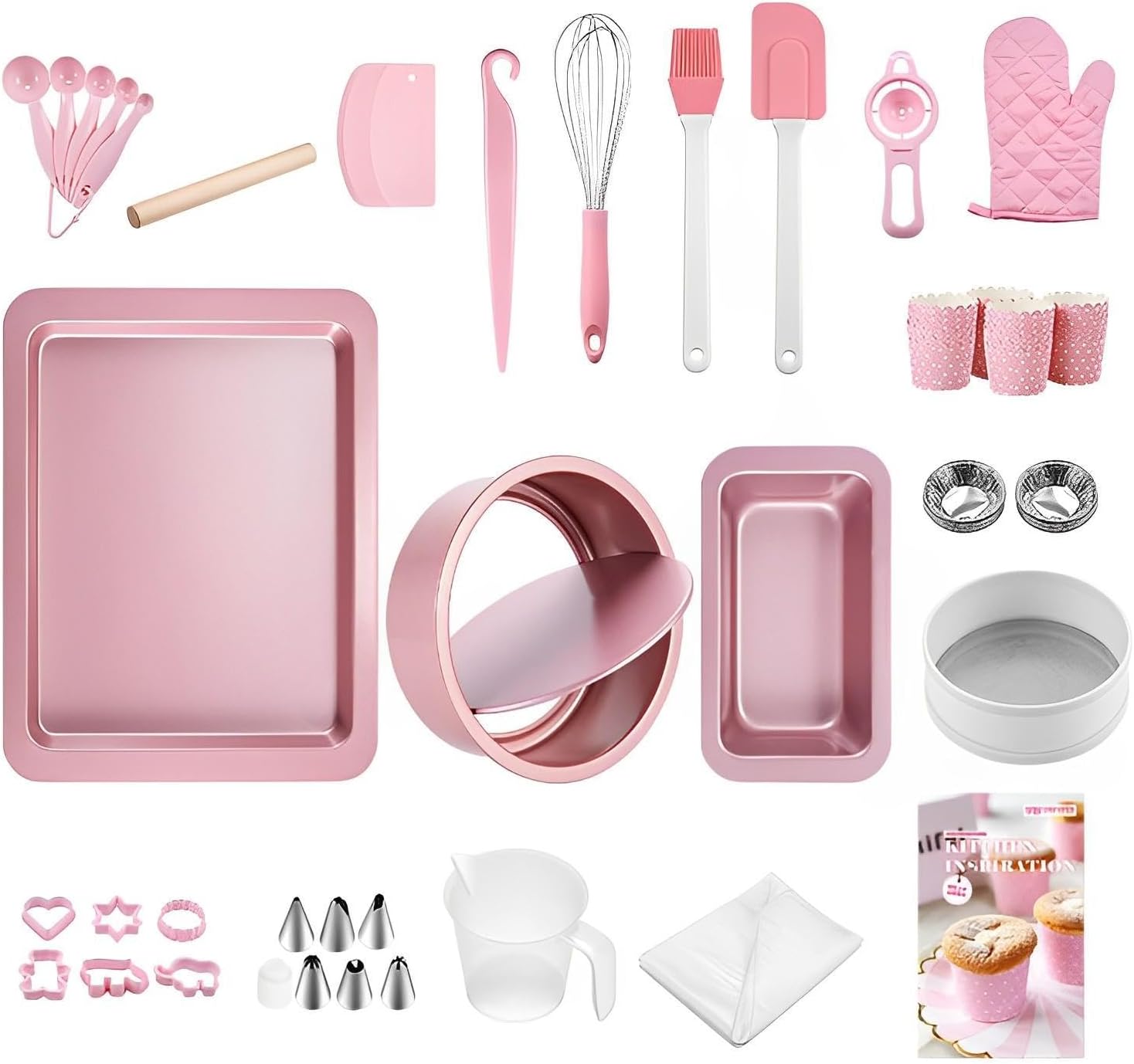 buniq Learn to Cook Beginner Baking Tool Set, Oven with Toast, Biscuits, Cake, Bread, Pizza Mold Set