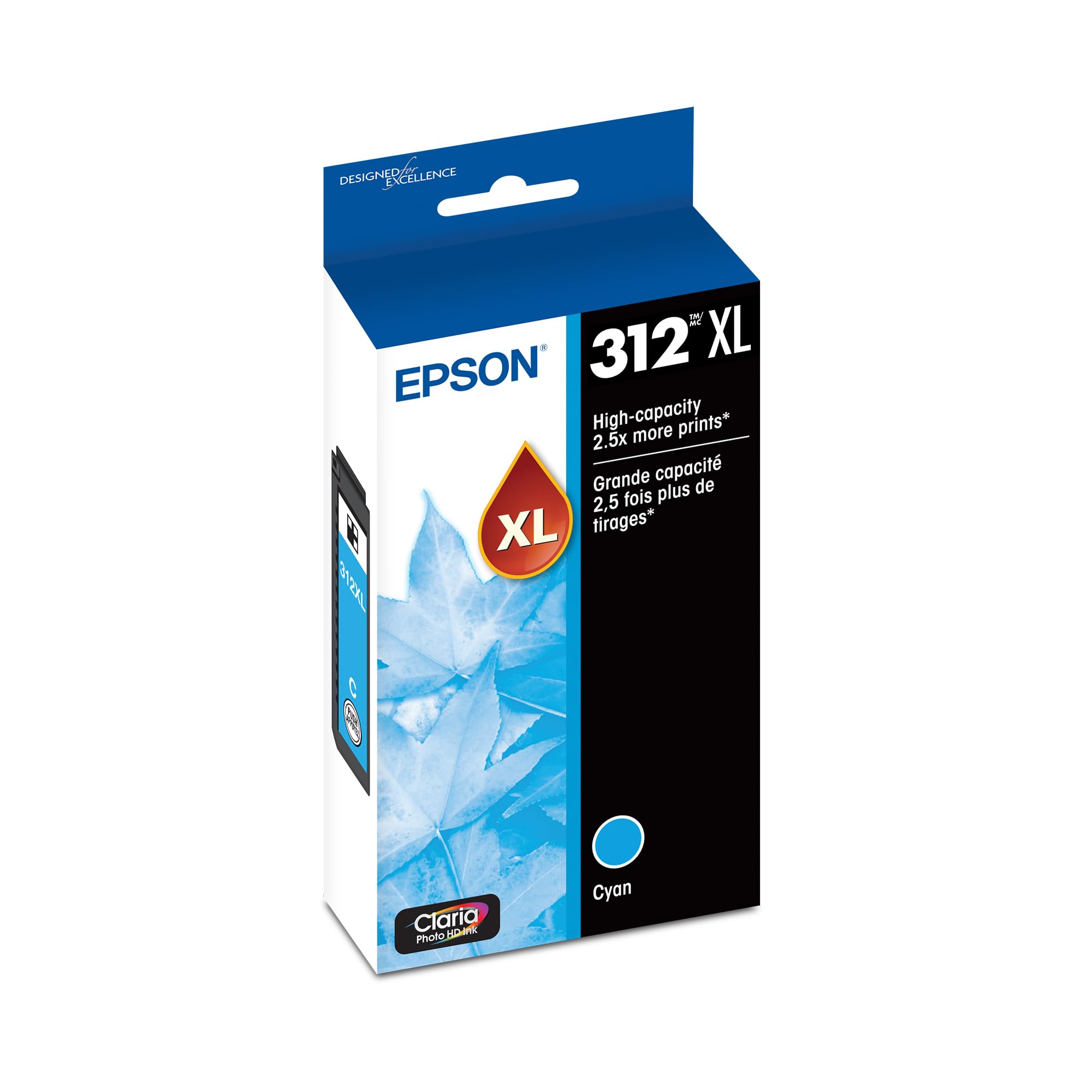 Epson T312XL220 Claria Photo HD Cyan High Capacity Cartridge Ink