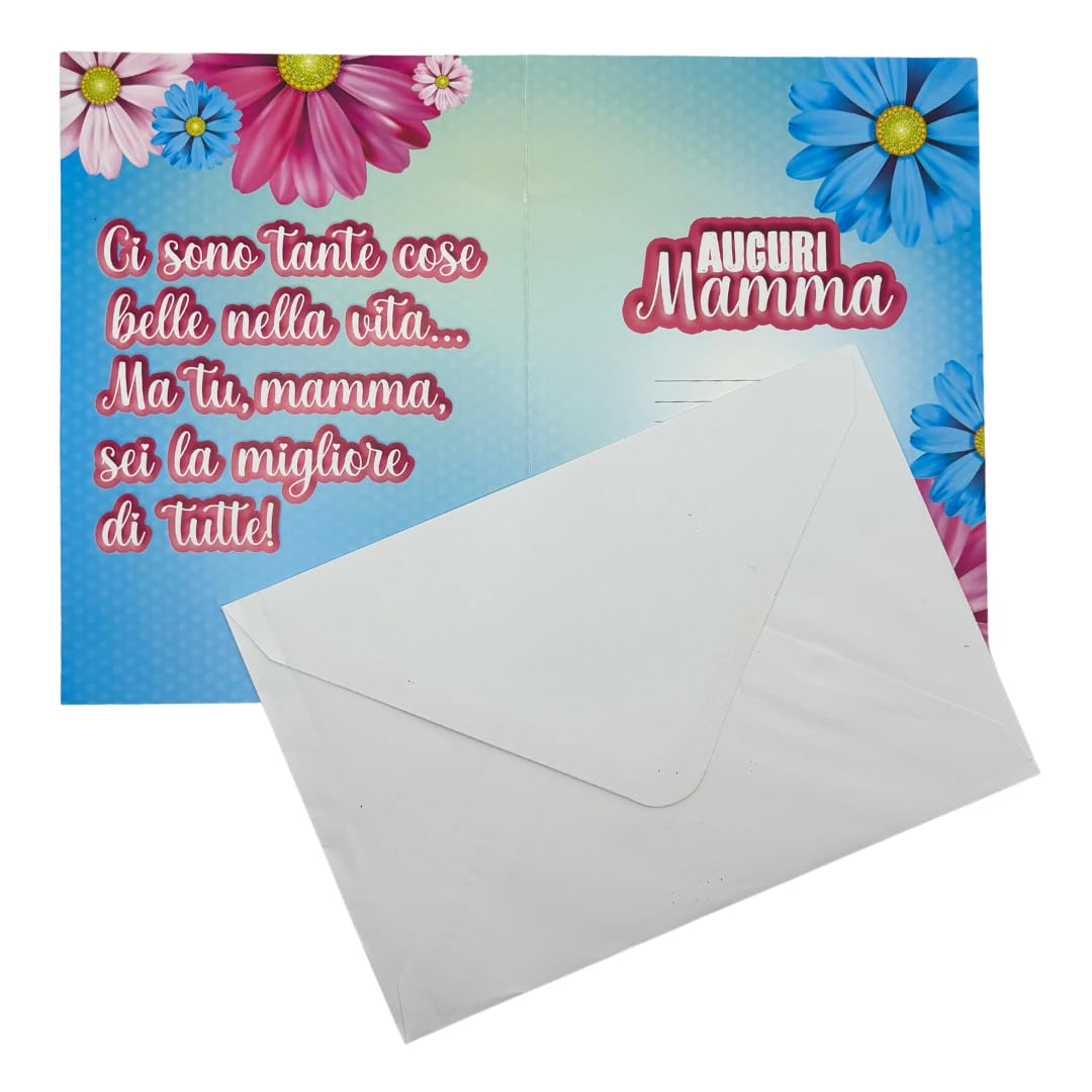 Mother's Day Bouquet in Red Glitter Heart Handmade Greeting Card Personalised Gift Box - Image 3