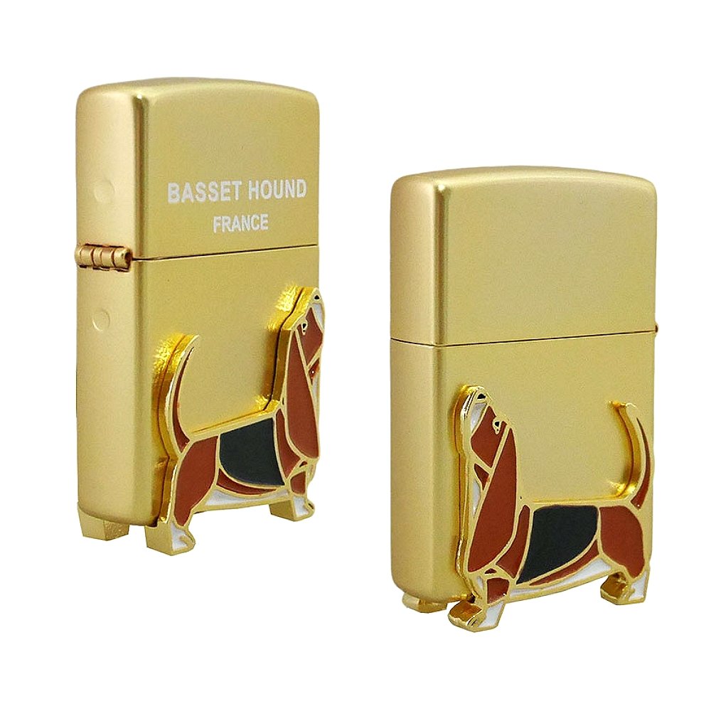 ZippoBasset Hound France Lighters Genuine Original Packing 6 Flints Set
