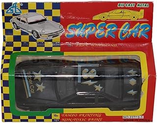 لعبة سيارة سوبر مجسمة مصبوبة، لون أسود