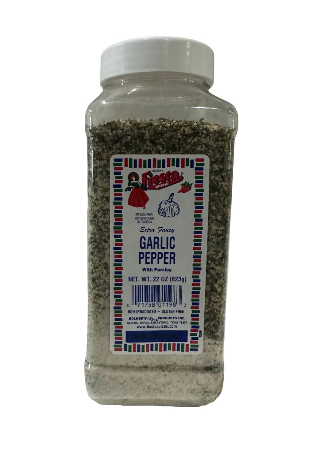 Bolner's Fiesta Extra Fancy Garlic Pepper Blend 22oz