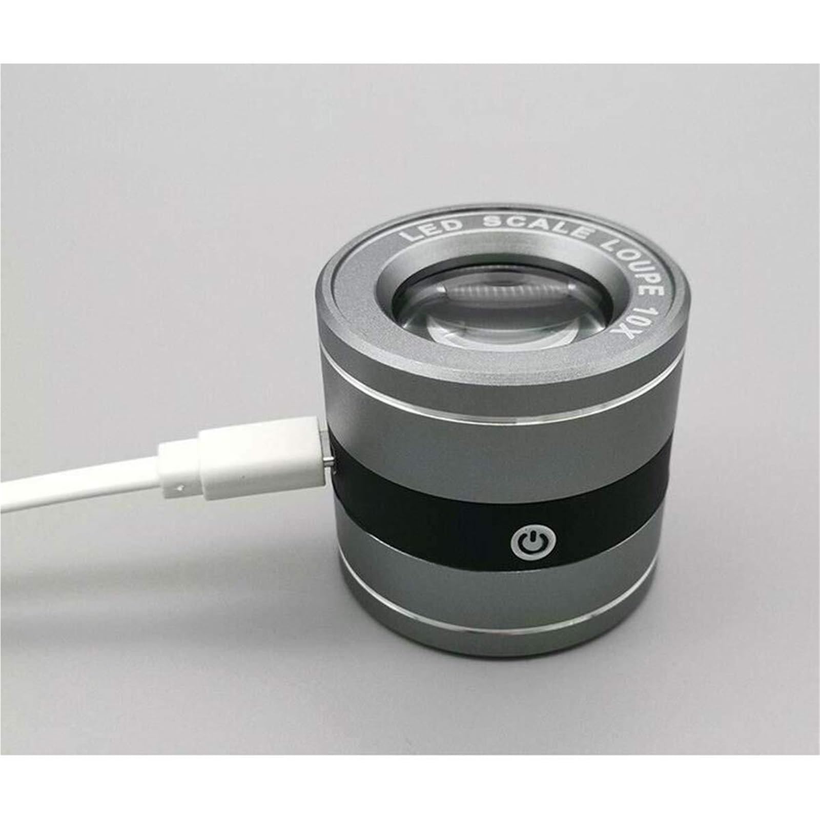 Lupa de Mano con luz LED 10X, Lupa de Pantalla USB de Bolsillo for Personas Mayores, Estudiantes, Lectura, Monedas, Joyas o exploración, Regalo for Personas Mayores, pasatiempo, Viajes.