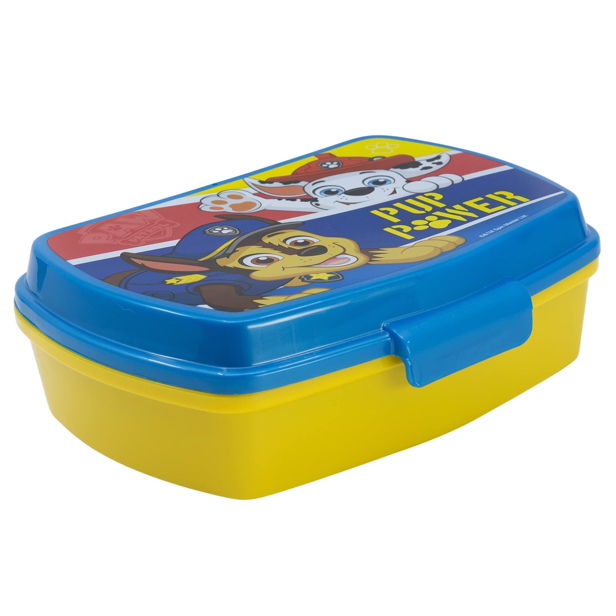 Stor 74674 Rectangular Sandwich Paw Patrol PUP Power Lunch Box, Plastic