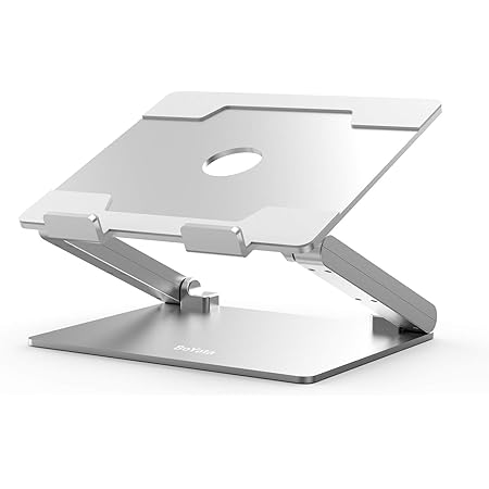 Amazon Co Jp Boyata ノートパソコンスタンド パソコンスタンド パソコン台 折りたたみ式 ノートpcスタンド タブレットホルダー 高さ 角度調整可能 腰痛 猫背防止 滑り止め アルミニウム製 ホルダー 冷却穴付き Macbook Air Macbook Pro Ipad Pro And Notebooks等に最適