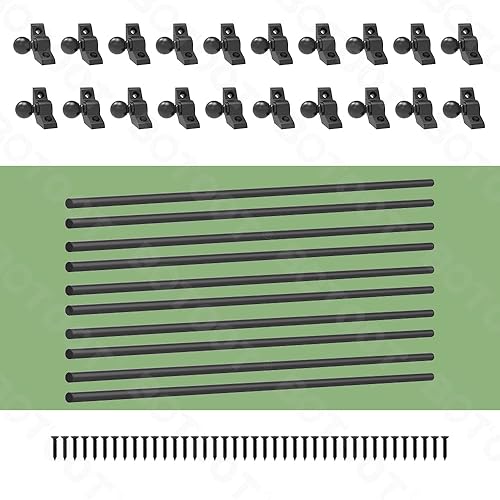 Miniatura 3 de Barras de escalera para alfombras de hasta 283236 pulgadas de ancho, estilo minimalista, juego de barras de alfombra con acabado esférico y