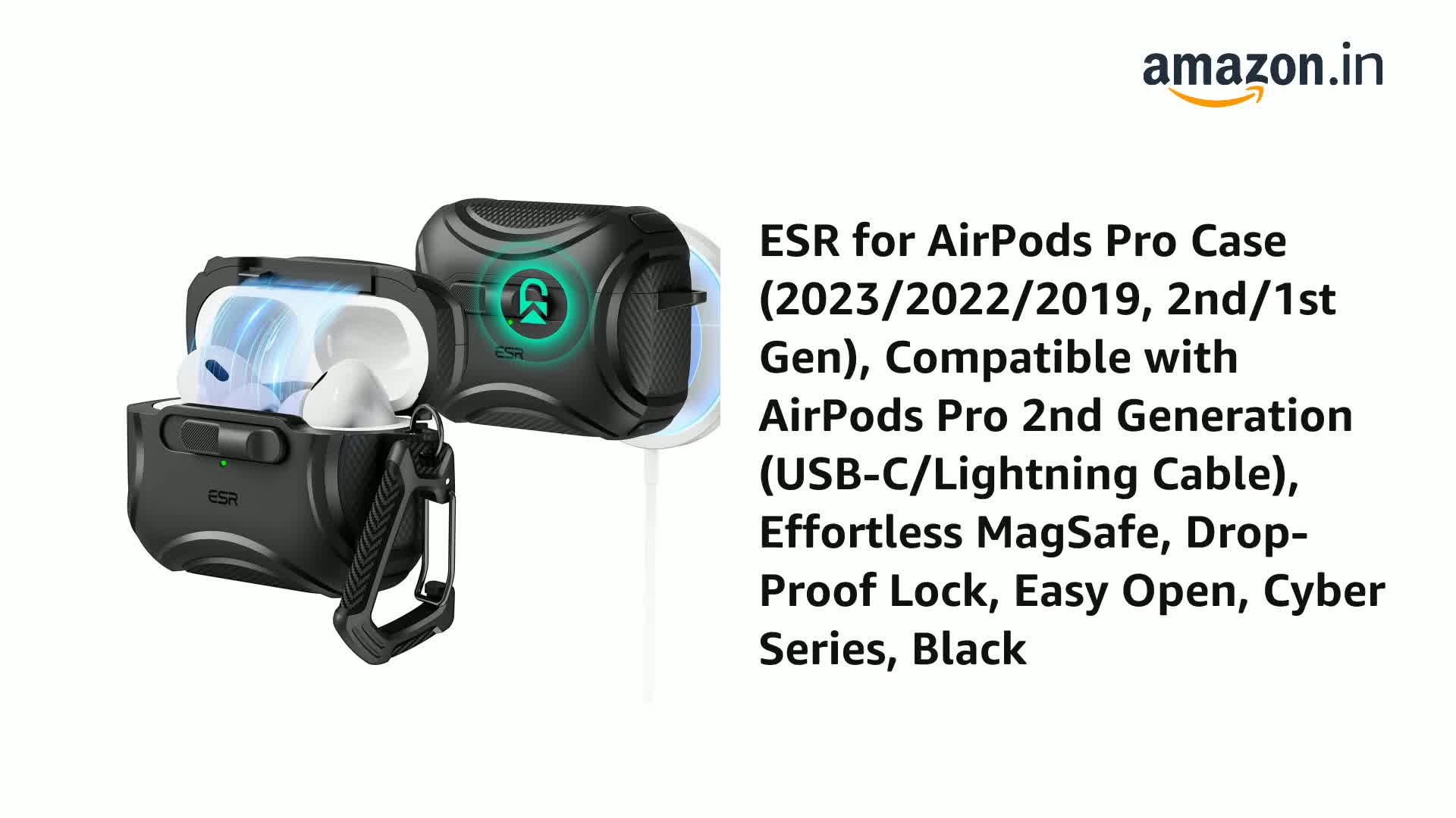 ESR for AirPods Pro 2 Case (2023/2022/2019, 2nd/1st Gen