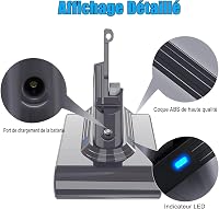 Acumulator de schimb KUNLUN 21,6V pentru aspirator vertical fără fir Dyson V7 SV11 Trigger Animal Motorhead Extra Absolute Fluffy 6