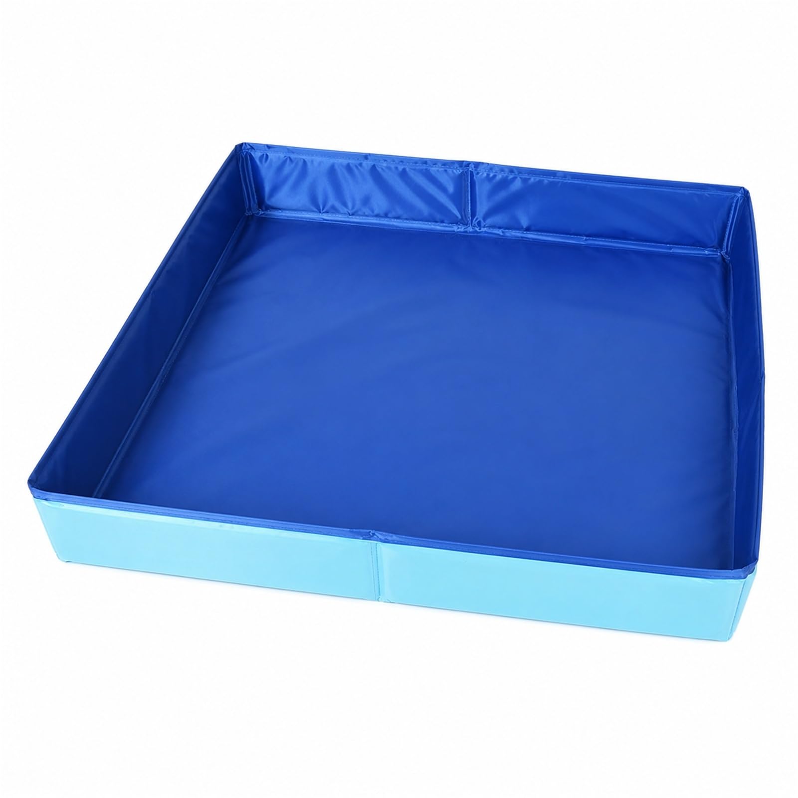 Dog Paddling Pool Small Inflatable Pool Anti-Slip Bathing Tub For Puppies And Small Dogs, Outdoor Use For Home Yard Garden, 50x50x10 Cm(Blue)