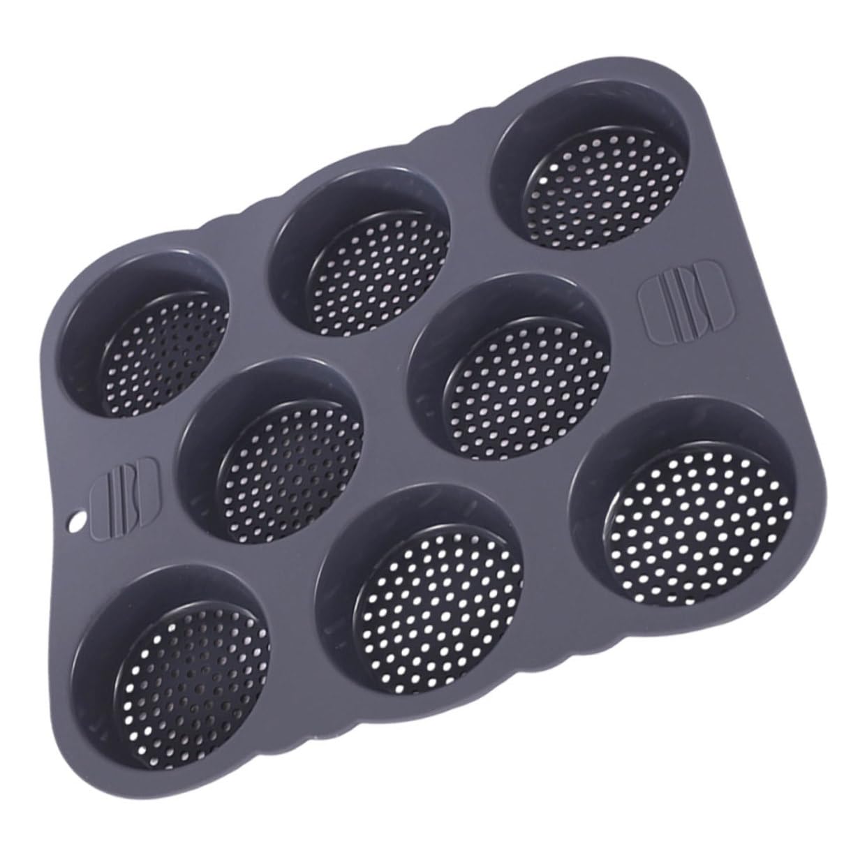 OKUMEYR Silicone Burger Mold for Baking Bread and Cakes Reusable Nonstick Loaf Pan Easy Release Kitchen Tool -grade Silicone for Muffins and Burgers Dishwasher Safe