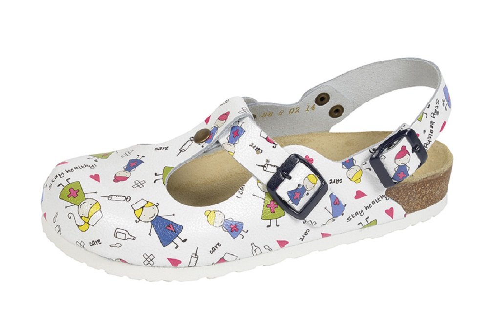 Weeger Wörishofer M. Heel Strap - White (Weissschwester Schwester), 38 EU