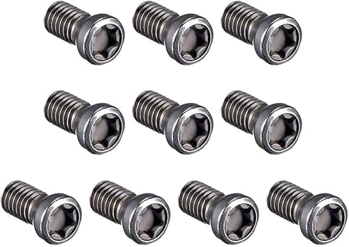 Miniatura 8 de uxcell Tornillos Torx de M2.0.197x0.315 in para Reemplaza Inserción de Carburo Herramienta Torno CNC 12.9 Grado Acero de Aleación 10pcs