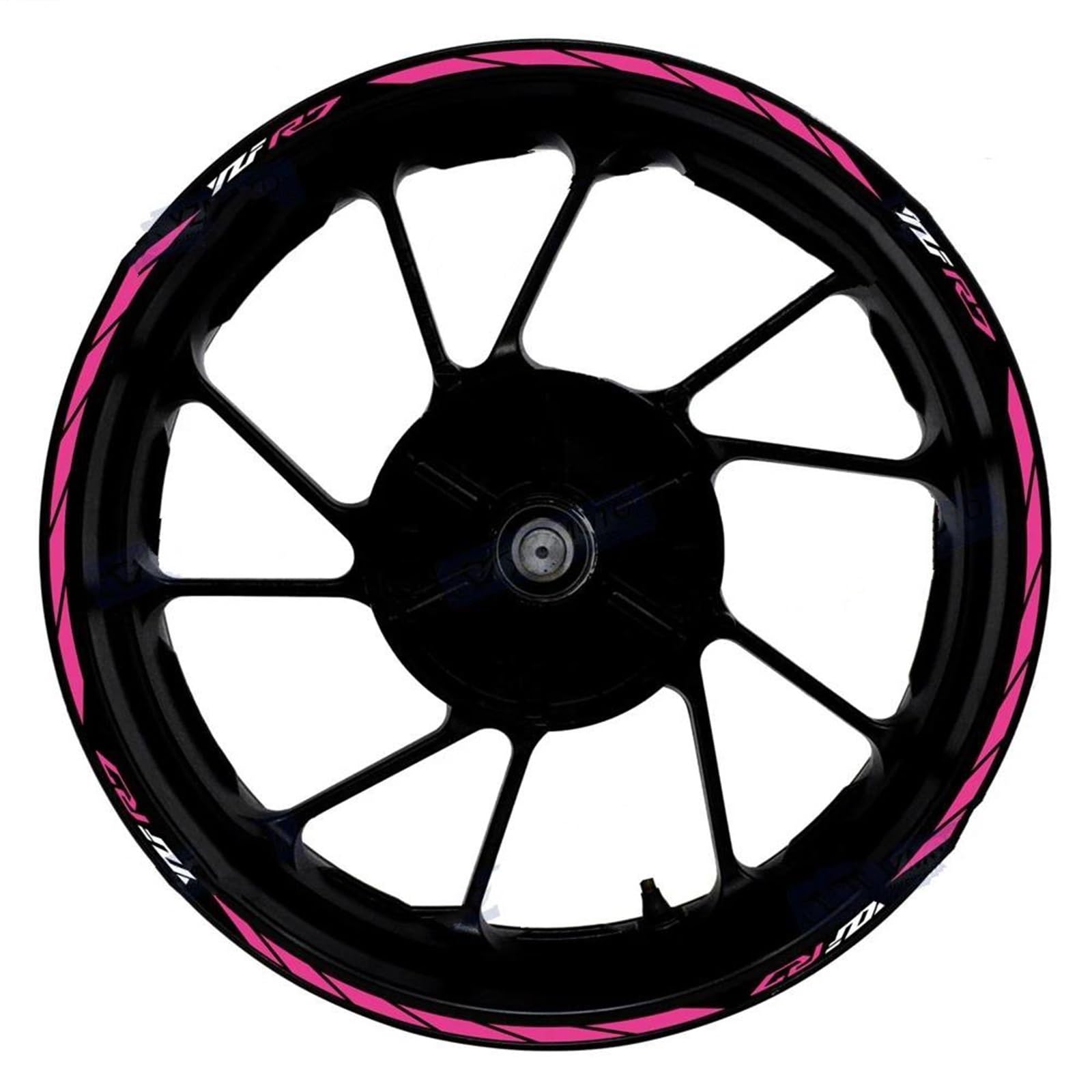 Motorcycle Accessories Reflective Rim Stripe Stickers Edge 1 Set for Yamaha YZFR7 YZF R7 YZF-R7(Style 19)
