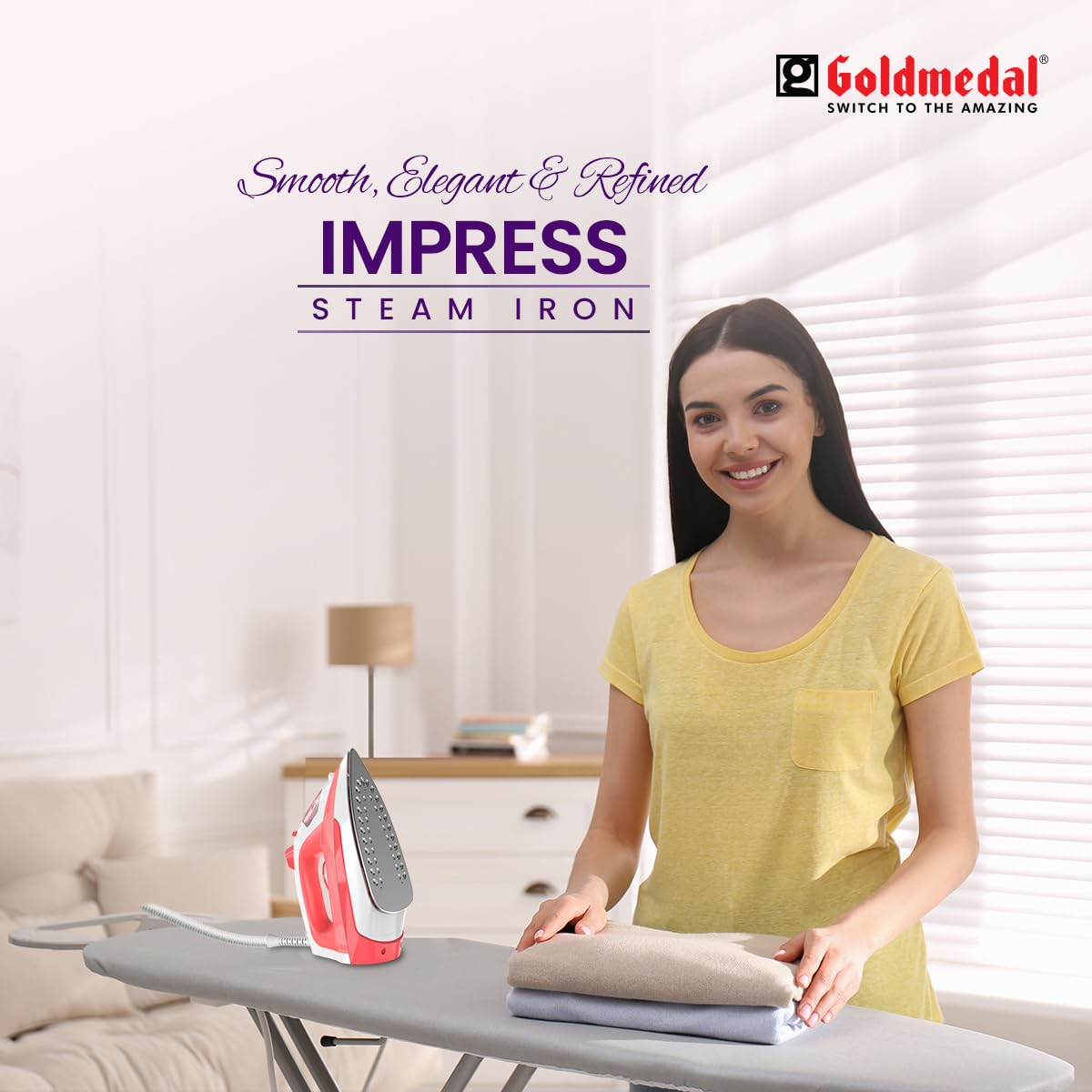 Goldmedal Impress Steam Iron - Self Cleaning -3