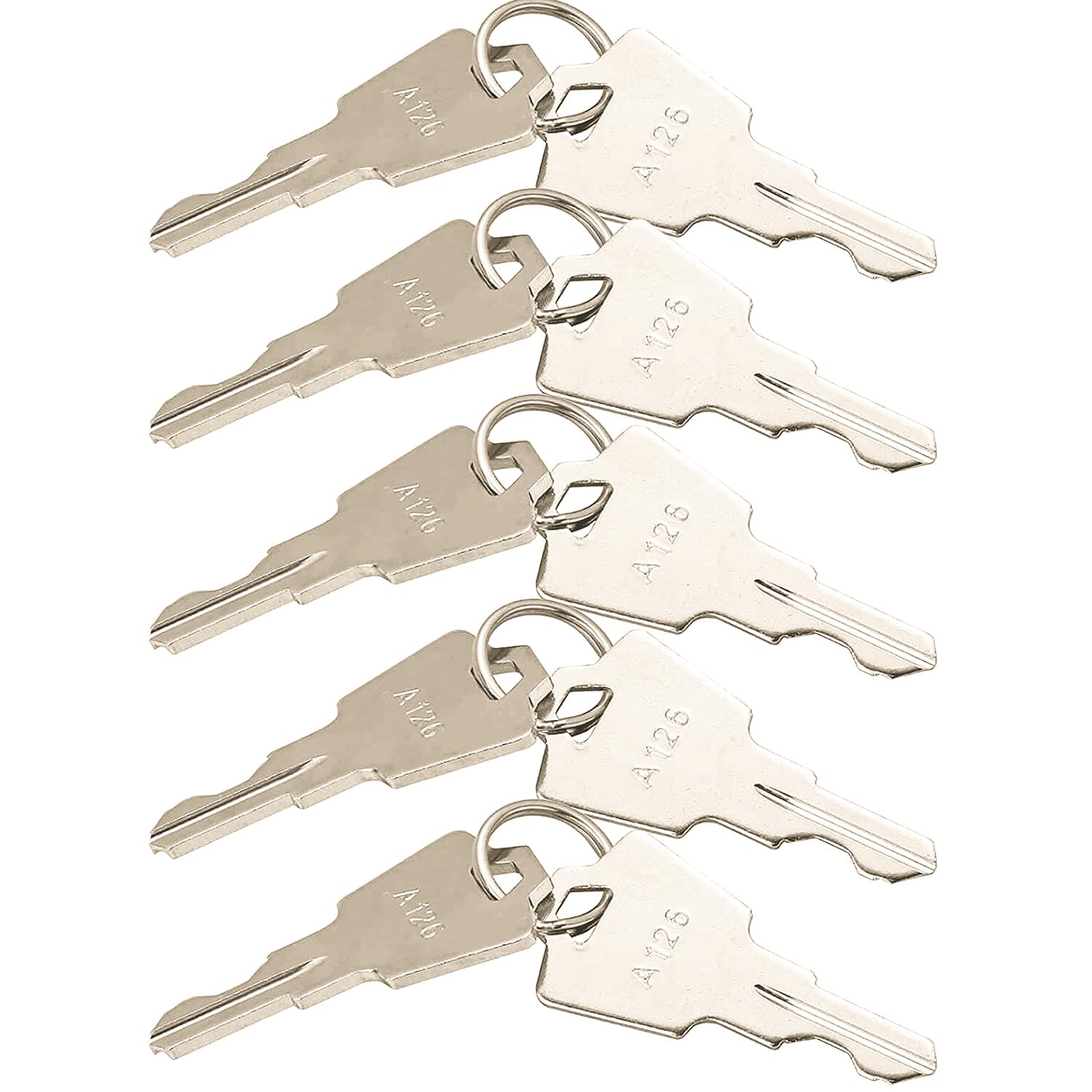 A126 Ignition Keys, 10Pcs A126 Keys Replacement for Linear Pride, GoGo, Elite, AK-11, MDKP, AKR-1,Pride Mobility Scoote