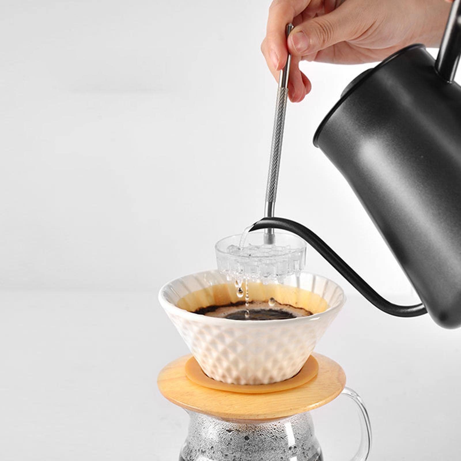 Filtre à Café Verseur Porte-Filtre pour Café Réutilisable Filtre pour Cafetière Goutte à Goutte Conception Légère en Fer Facile à Adapté au