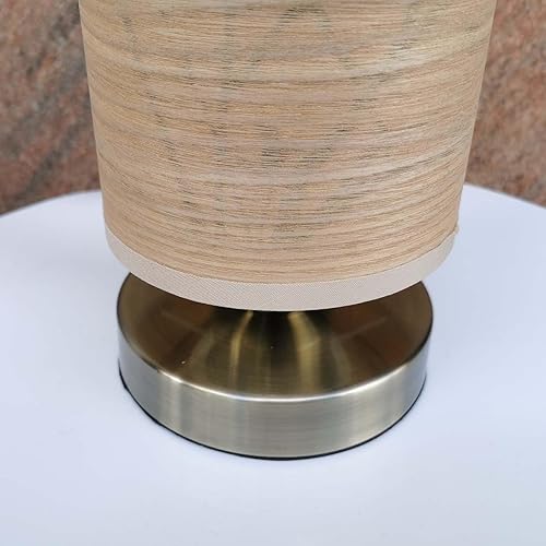 Miniatura 6 de Bieye L10272 Birds in The Tree Lámpara de mesa estilo madera luz nocturna con pantalla de madera Base de metal bronce para mesita de noche