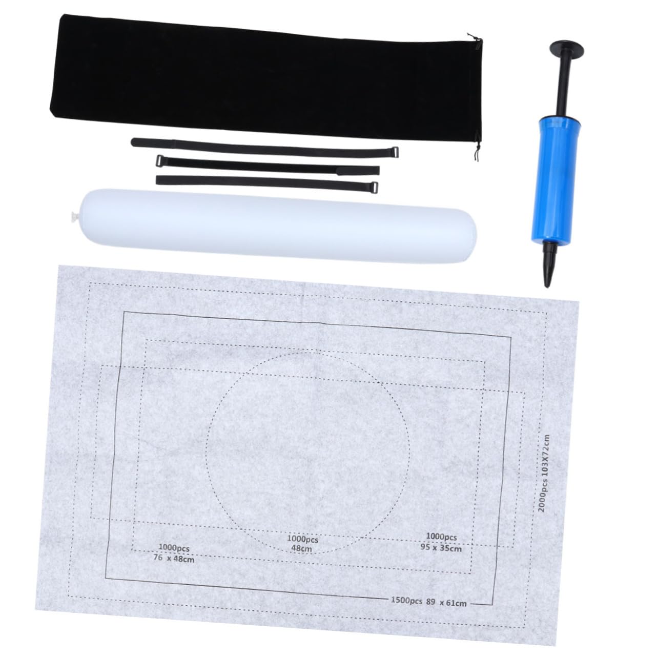 JOINPAYA 80x118cm Puzzle Rug Jigsaw Puzzle Mat Felt Play Mat Storage Bag for 2000 Pieces