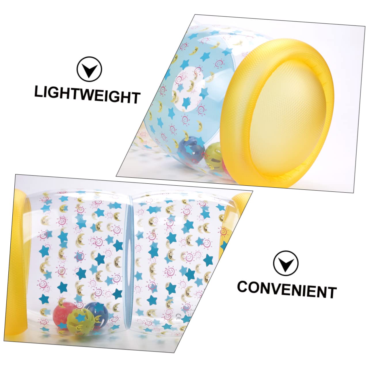 WHAMVOX Crawling Roller for Babies Exercise Toys Plastic Crawling Practice Toy Safe PVC Material