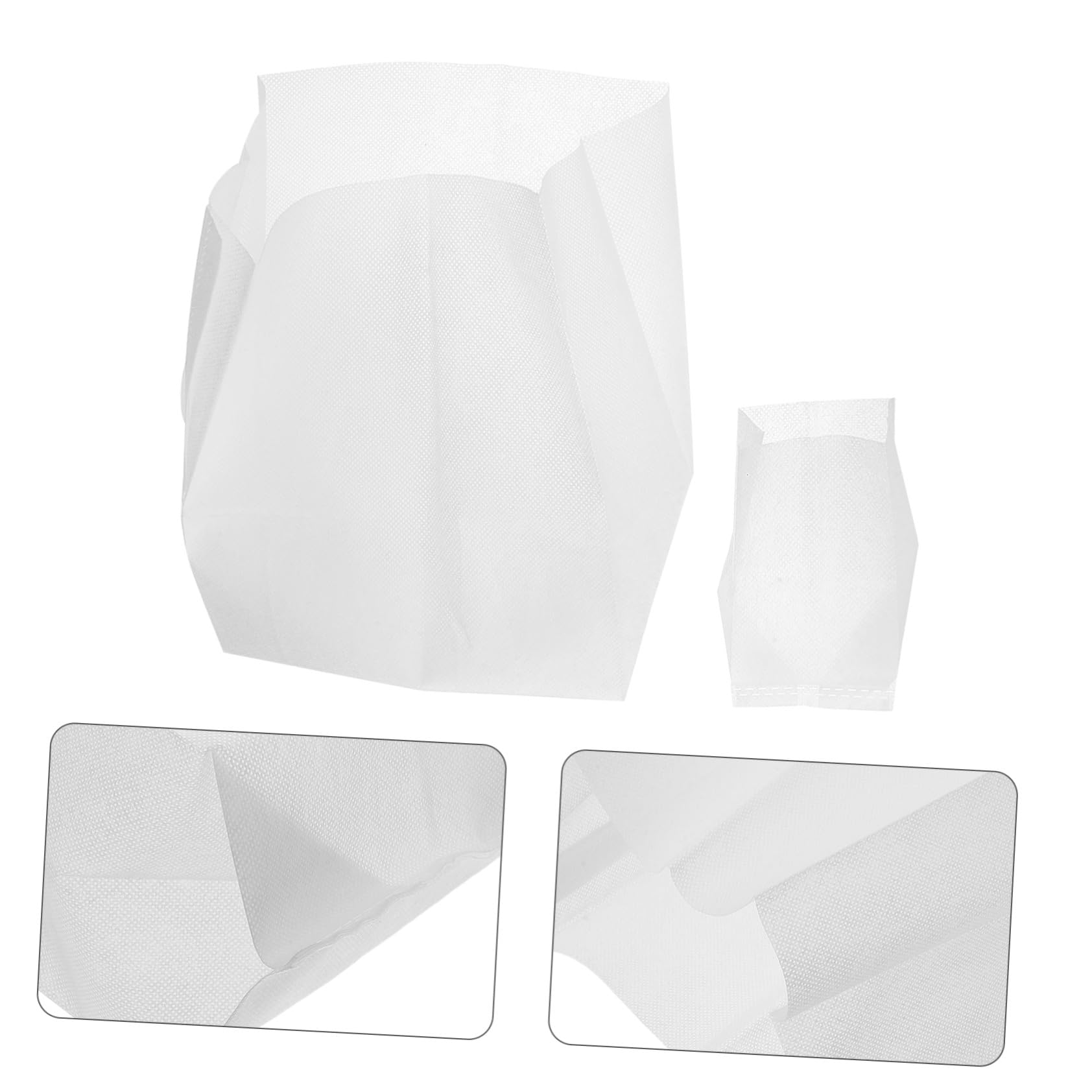 Gatuida 200 Stück Vlies Pflanzbeutel 8x10cm 20x20cm – Atmungsaktive Verstärkte Pflanztaschen aus Vliesstoff für Gemüse Blumen und Kleine Bäume Wiederverwendbar für Drinnen und Draußen