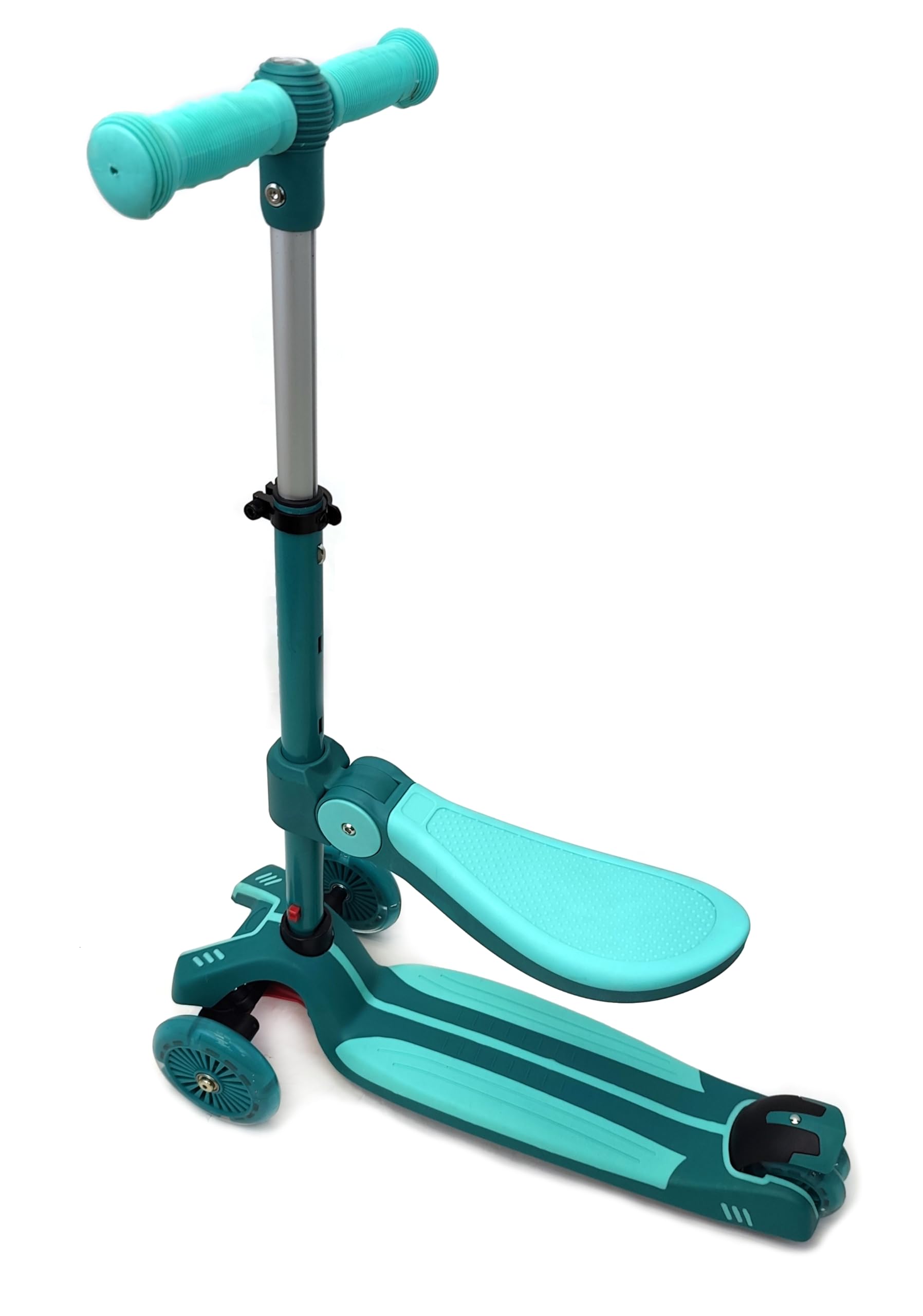 Carromco Trottinette 2 en 1 avec siège, 3 Roues pour Enfants à partir de 3 Ans, réglable en Hauteur, Roues Lumineuses LED, ABEC-5