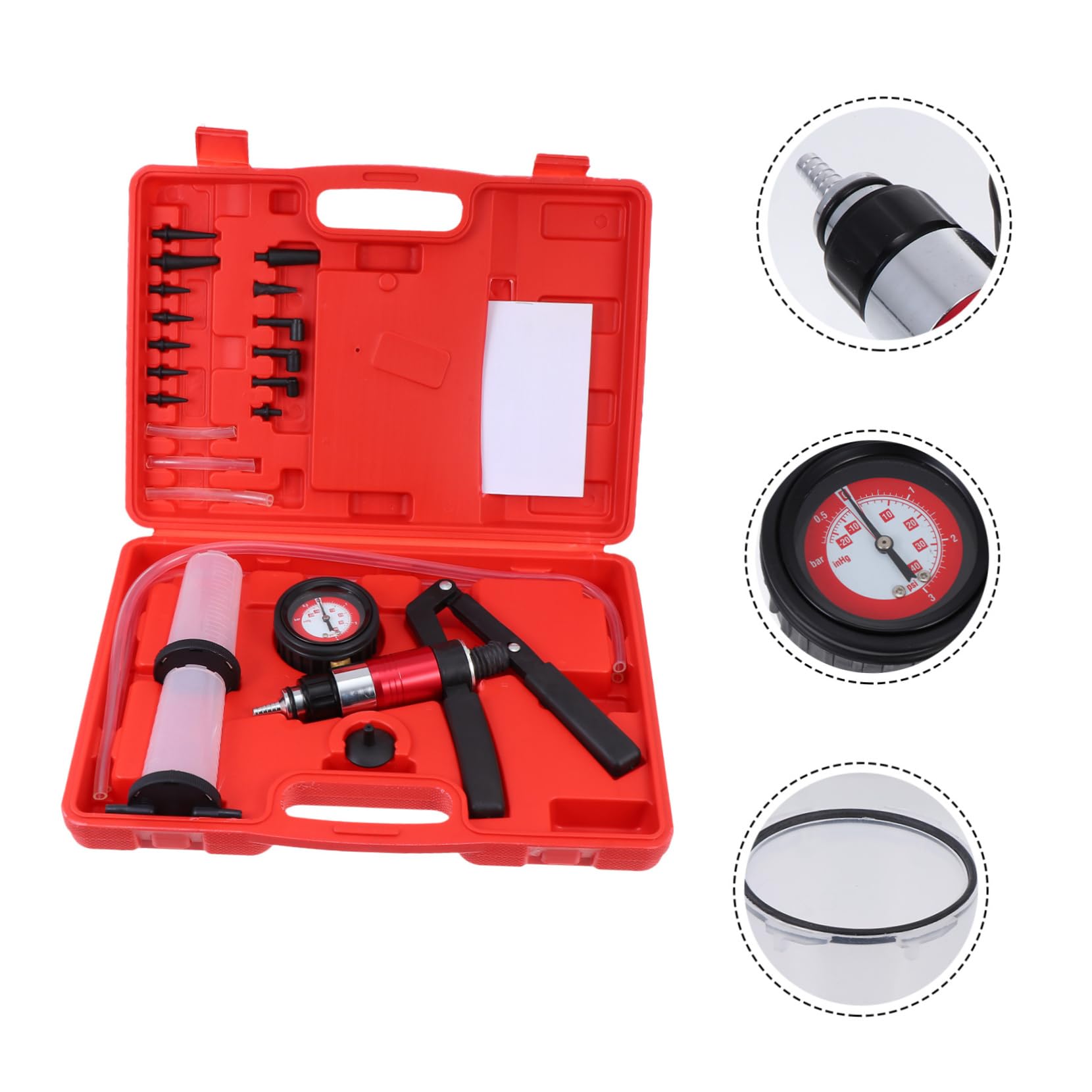 Kit De Purga De Frenos Bomba De Vacío y Presión Manual para Coche Resistente y Duradero