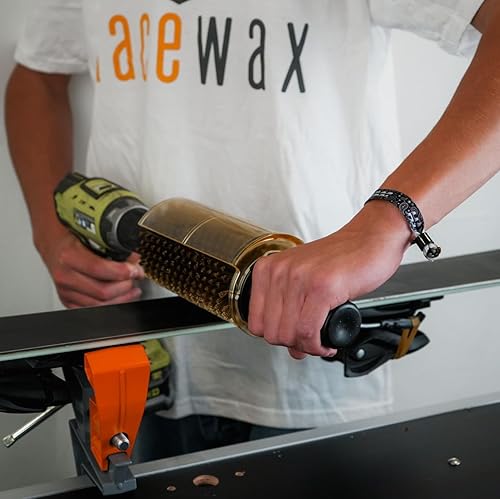 Miniatura 5 de RaceWax Snowboard RotoBrush 11.811 in Mango de eje con protector de polvo - (PB-9100)