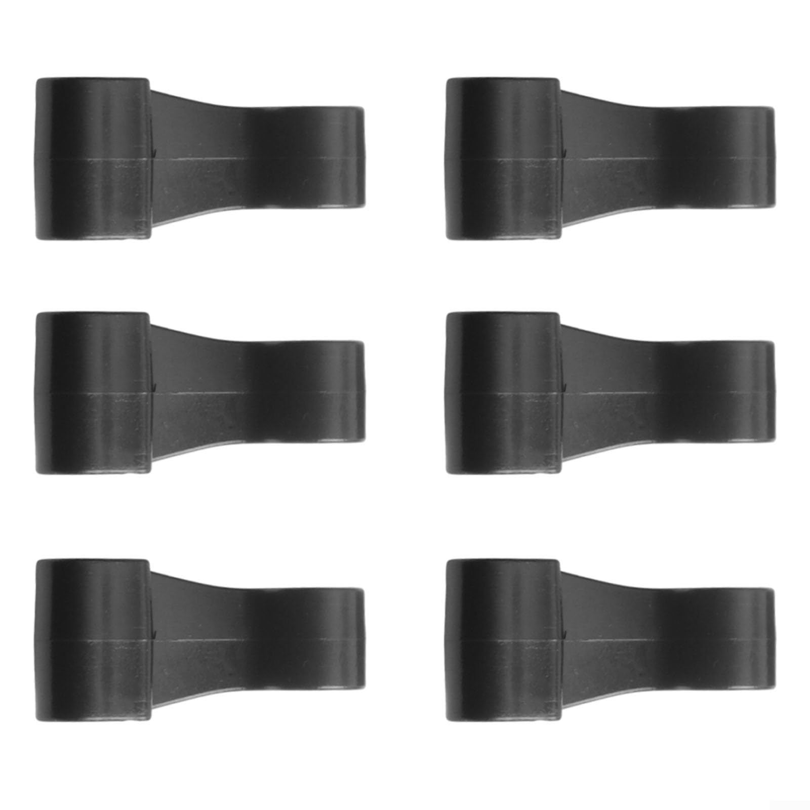 Six Piece Plastic Snap Rope Hooks Clips For Inflatable Boat Fishing Raft Marine Tarp Cover Canopy Pool Car Secure Fastening Accessory Kit Black Color