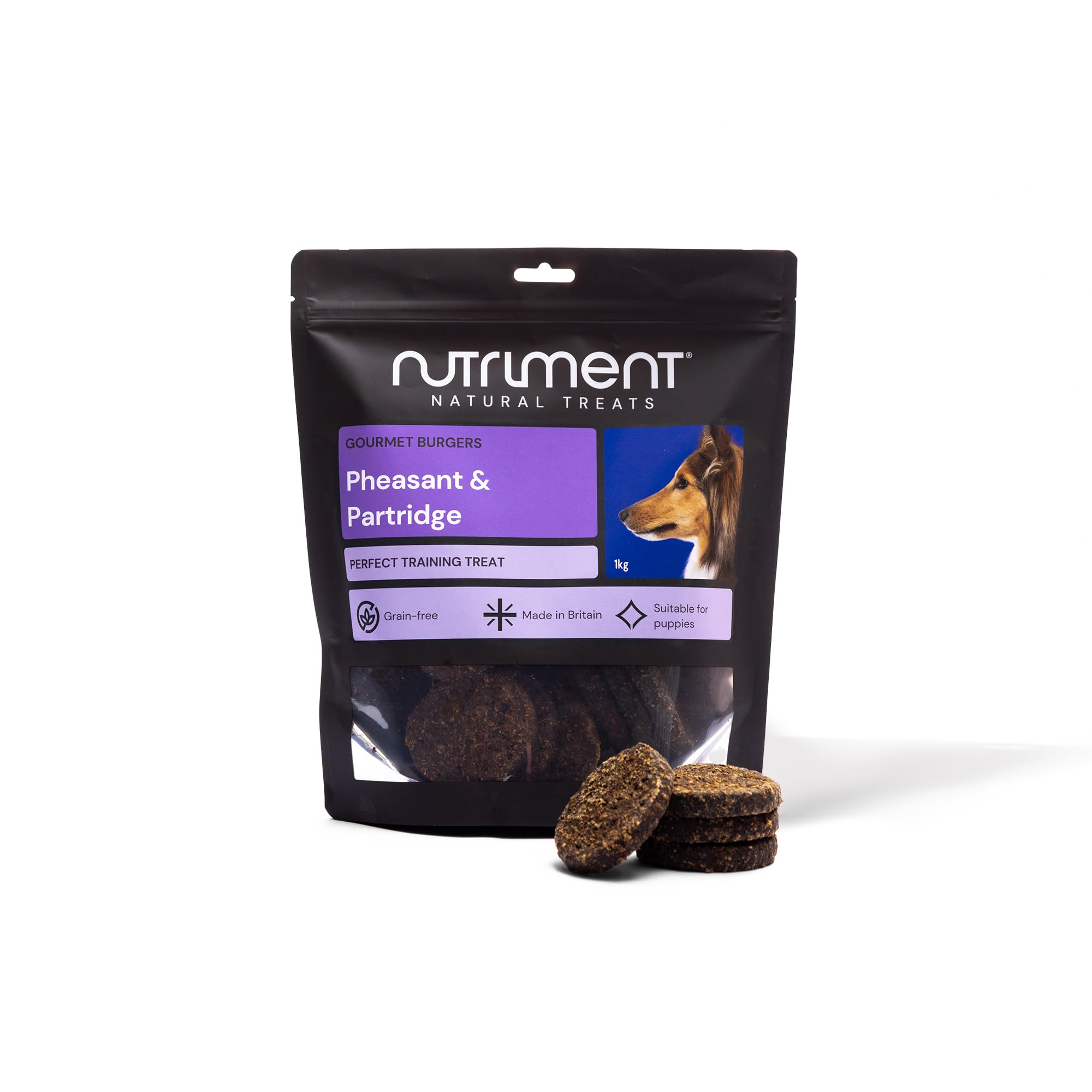Natural Treats Gourmet Pheasant & Partridge Burgers (1kg) Grain Free Low Fat High Protein Treats