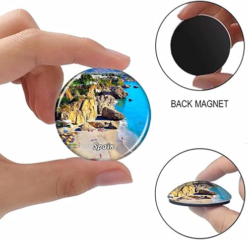 Miniatura 2 de España Balcón Europeo, Nerja Nevera Imán Decorativo Imán Turístico Ciudad Viaje Recuerdo Colección Regalo Fuerte Refrigerador Pegatina