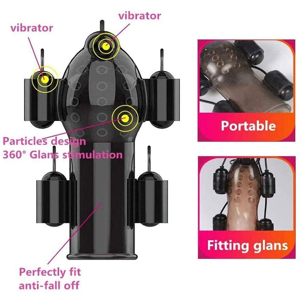 Stimolatore Del Glande Vibratore Del Pene Con Telecomando, Trainer Per La Stimolazione Pene Per Principianti Vibratore A Proiettile A Manica Pene 12 Modalità, Masturbatore Per Esercizi Pene Pen