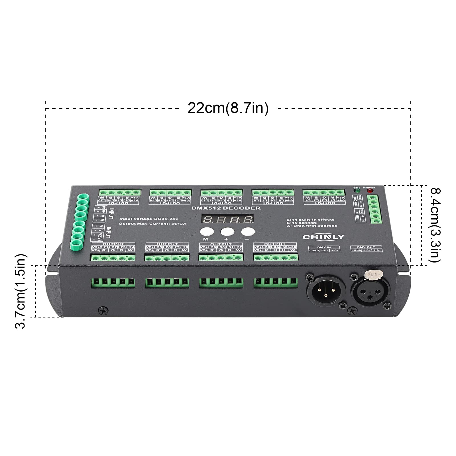 RGBW DMX512 Decoder and LED Driver DE8236