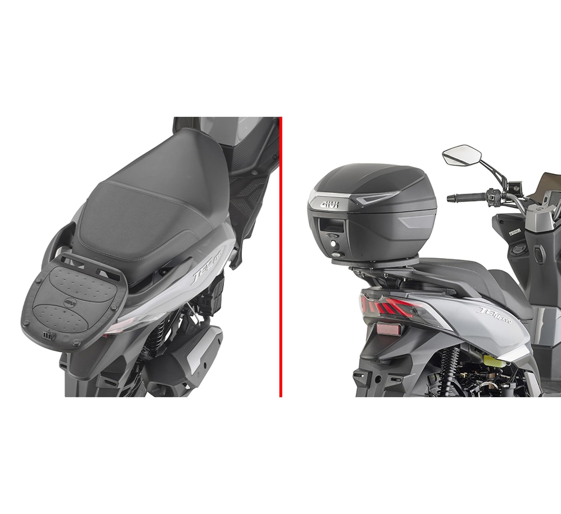 givi baúl b29nt2 monolock negro tech 29 lt + soporte compatible con sym jet 14 evo 125-200 e5+ 2024 mototopgun b29nt2 + sr7071