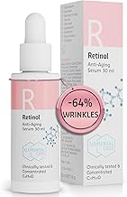 Elemental Care Retinol Serum 30ml – High Strength Collagen Booster – Helps Reduce the Appearance of Wrinkles for a Natural Face Lift