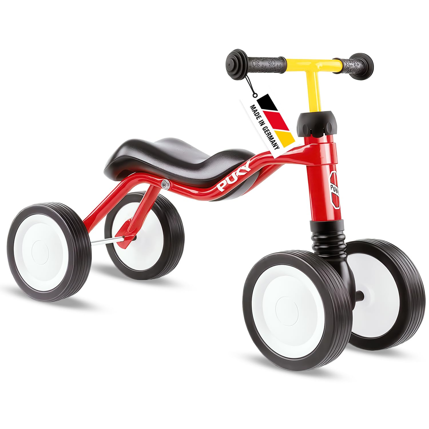 PUKY WUTSCH Multicolore | Bicicletta equilibrio da 1,5 anni | Giocattolo senza pedali | Monopattino per interni e esterni | Veicolo sicuro con asse oscillante | Seduta ergonomica | Ruote silenziose