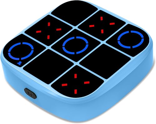 Juego de Tic-Tac-Toe Bolt, consola de juegos de rompecabezas portátil 4 en 1, juego electrónico de Tic-Tac-Toe para crecimiento educativo y de la