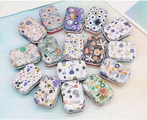 Miniatura 2 de Caja de almacenamiento decorativa de 8 piezas de mini flor de estaño para joyería