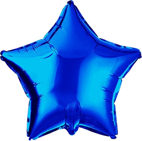 Globo de estrella azul de 18 pulgadas, globos de aluminio de Mylar para decoración de fiesta de cumpleaños, boda, baby shower, paquete de 20 Globo de estrella azul de 18 pulgadas, globos de aluminio de Mylar para decoración de fiesta de cumpleaños, boda, baby shower, paquete de 20