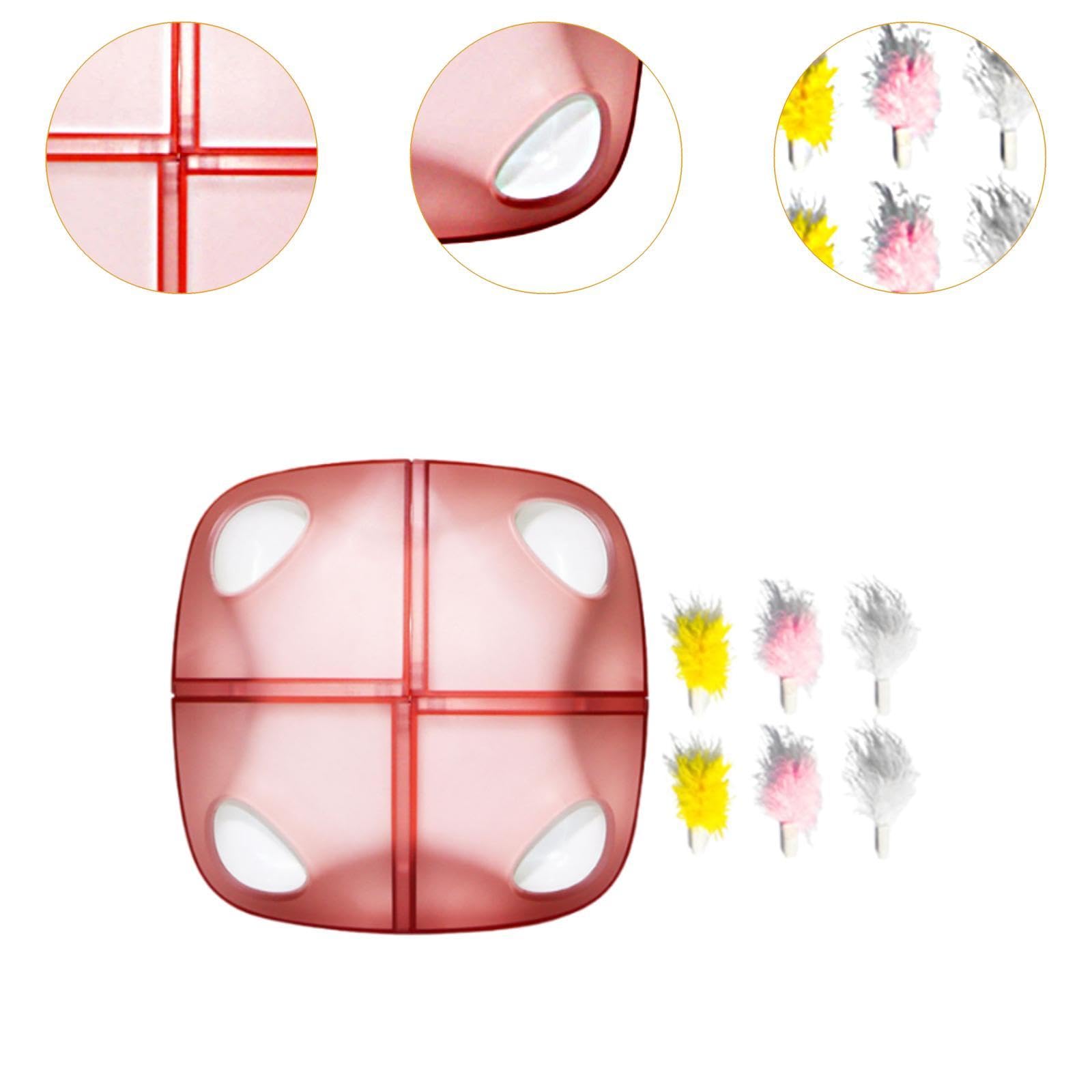 Juguete Interactivo para Gatos, Gatos Electrónicos con Táctil, Muebles de Protección Divertidos, Regalos para Mascotas, Juguete para Mascotas, reemplazo Rojo