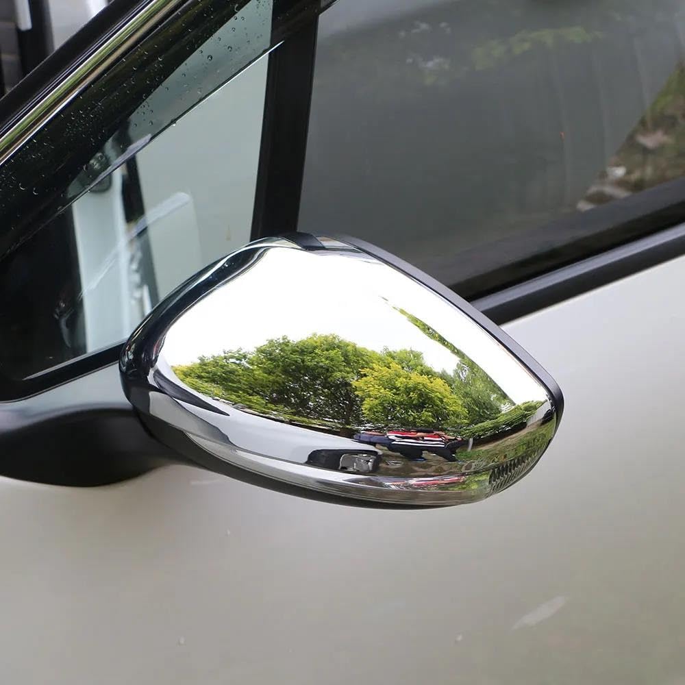 Alloggiamento Specchietto Retrovisore Per Peugeot 208 2014 - 2017 ABS Cromato Specchietto Retrovisore Per Auto Lato Sinistro Destro Tappo Di Protezione Custodia Adesivi 2 Pezzi Specchietto Retrovisore