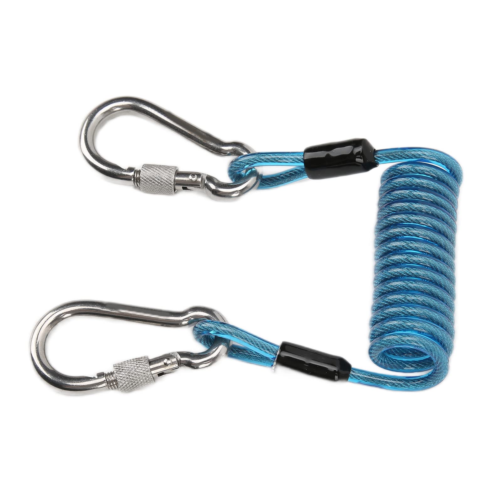 Cordino A Molla Per Immersione Con Fibbie Acciaio Inox - Antismarrimento Attrezzatura Subacquea - Foto 13