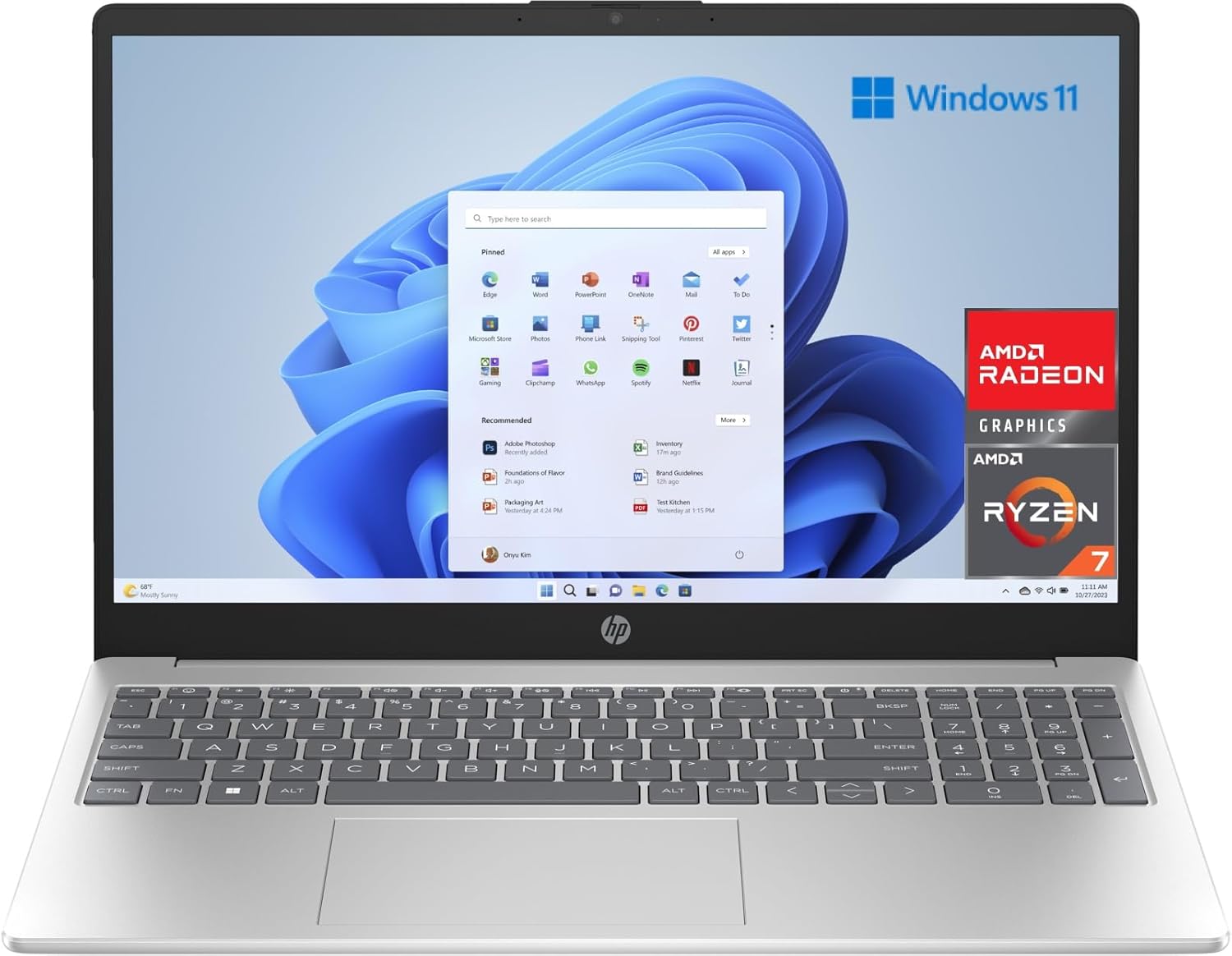 HP 15-fc0077ns - Portátil 15.6" Full HD Ryzen 7 16GB RAM 1TB SSD Win 11 - Plata 3 HP 15-fc0077ns - Ordenador portátil de 15.6